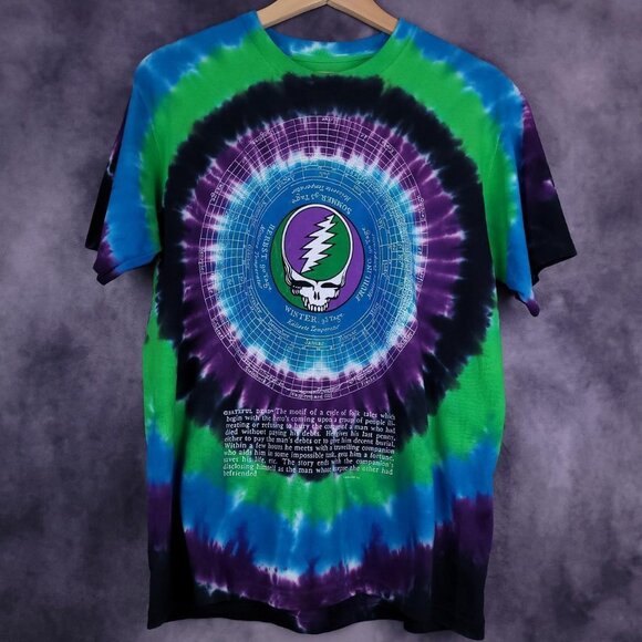 Liquid Blue Grateful Dead 25 year anniversary reprint zodiac tie dye shirt - Picture 1 of 5